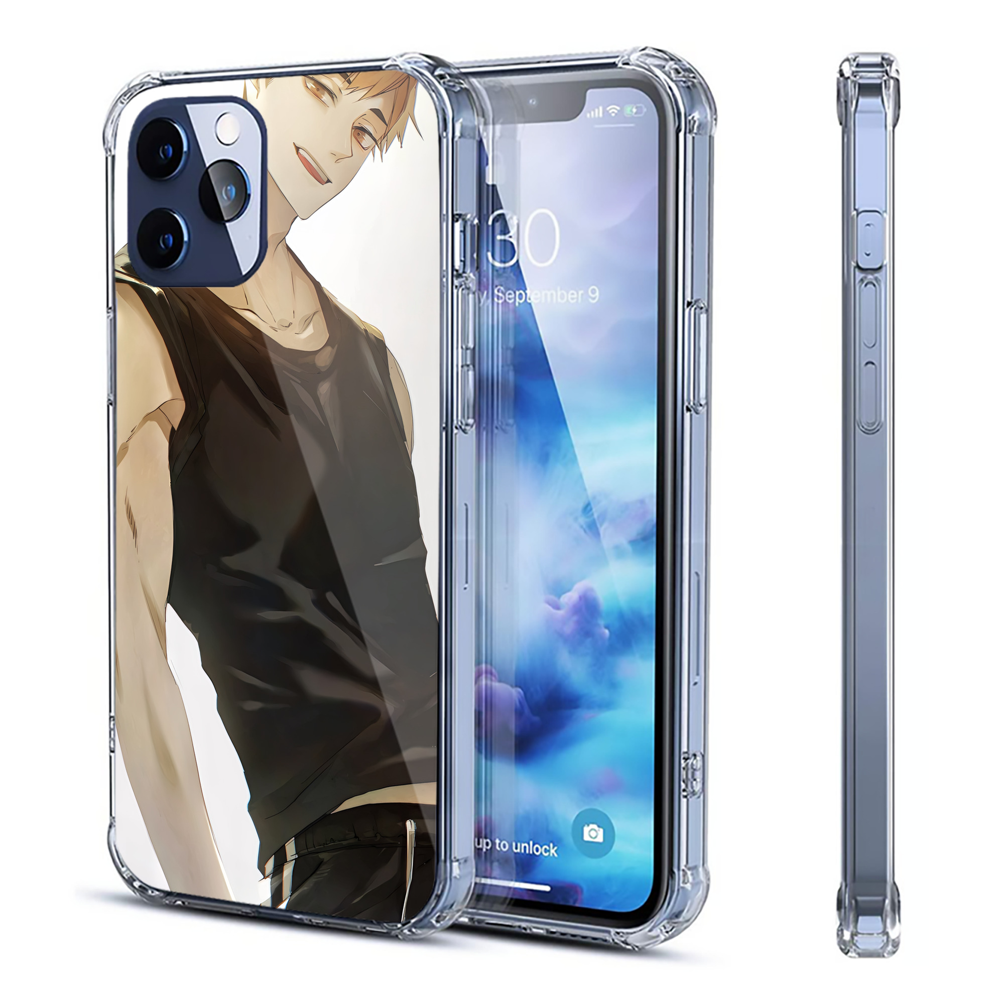 （画像用） ハイキュー!! Haikyu!! 【iPhone 12シリーズ対応】透明スマホケース（クリアソフトケース）